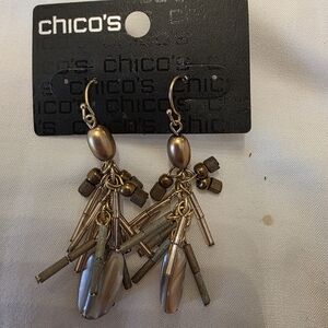 Chico's Metallic Dangle Earrings